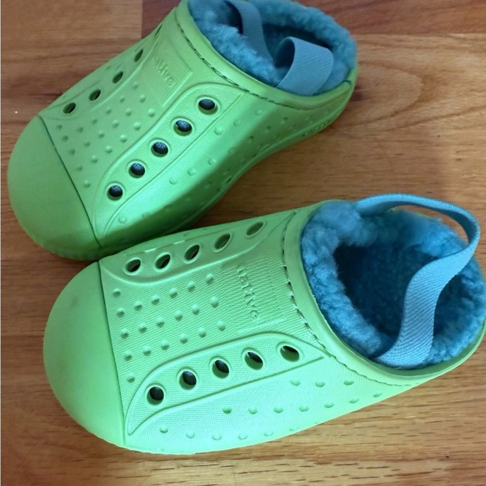 Native Kids Lime Green Walker Shoes